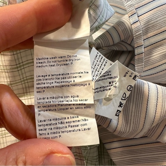 Lot Of Two Hugo Boss Size 15 32/33 Collared Button Up Long Sleeve Dress Shirts - Picture 6 of 7